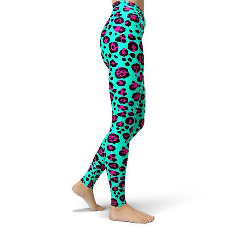 Pink And Blue Cheetah