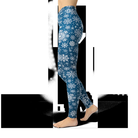 Dark Blue Snowflakes