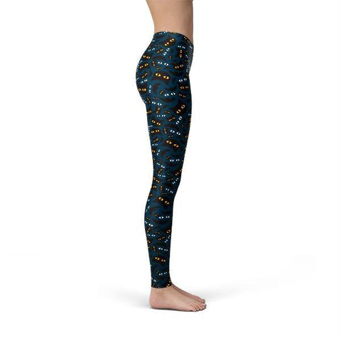 Halloween Cat Eyes Leggings
