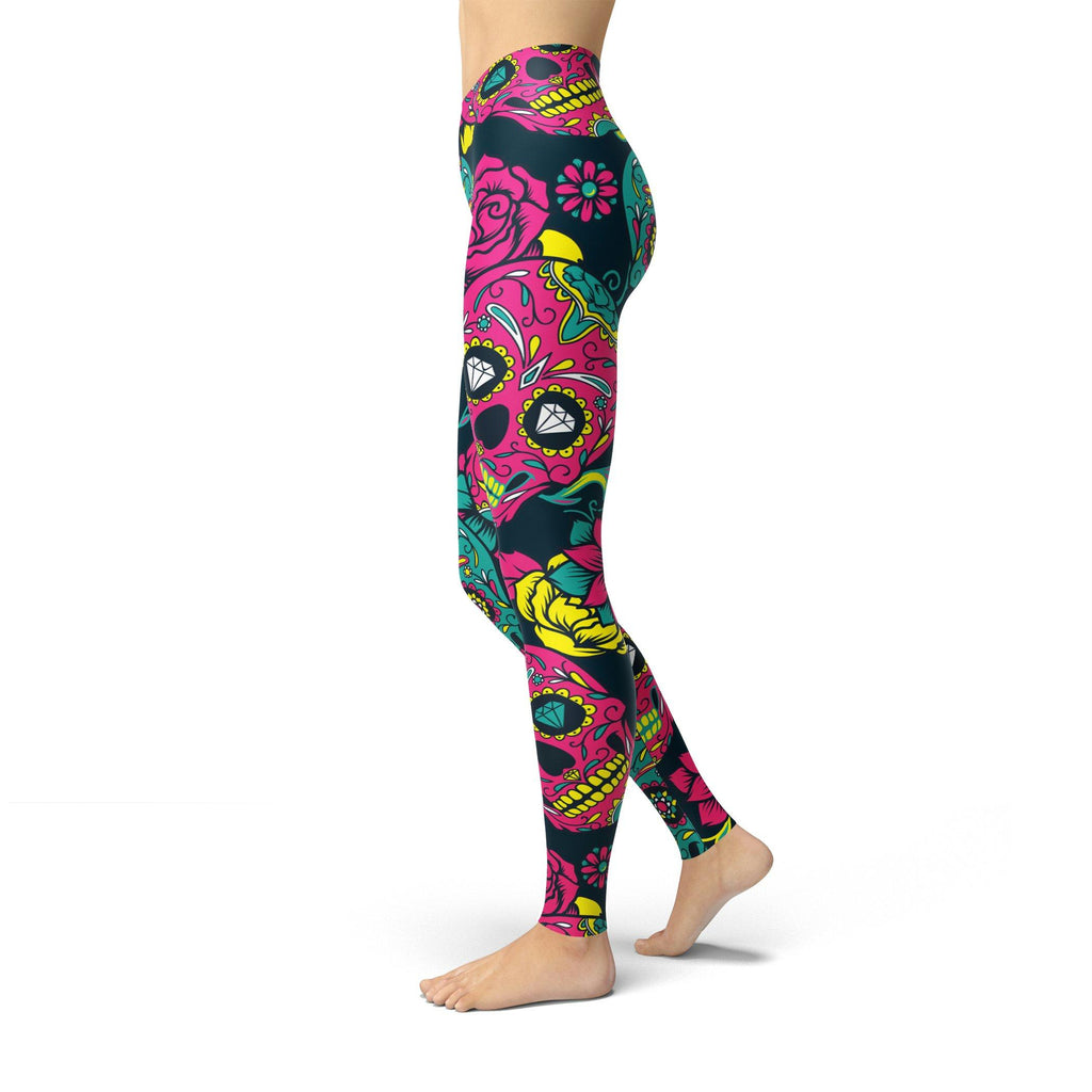 Neon Pink Sugar Skulls