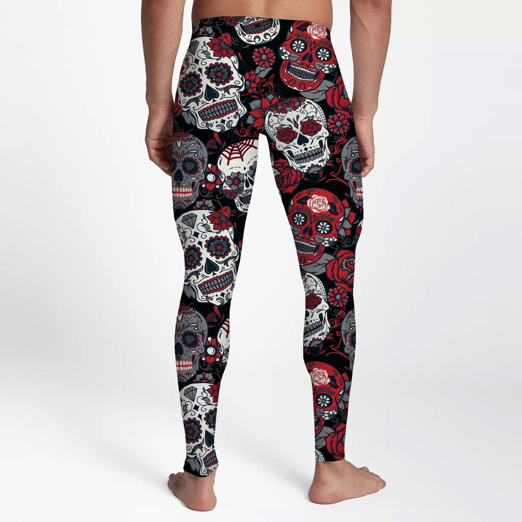 Mens Black And Red Skulls