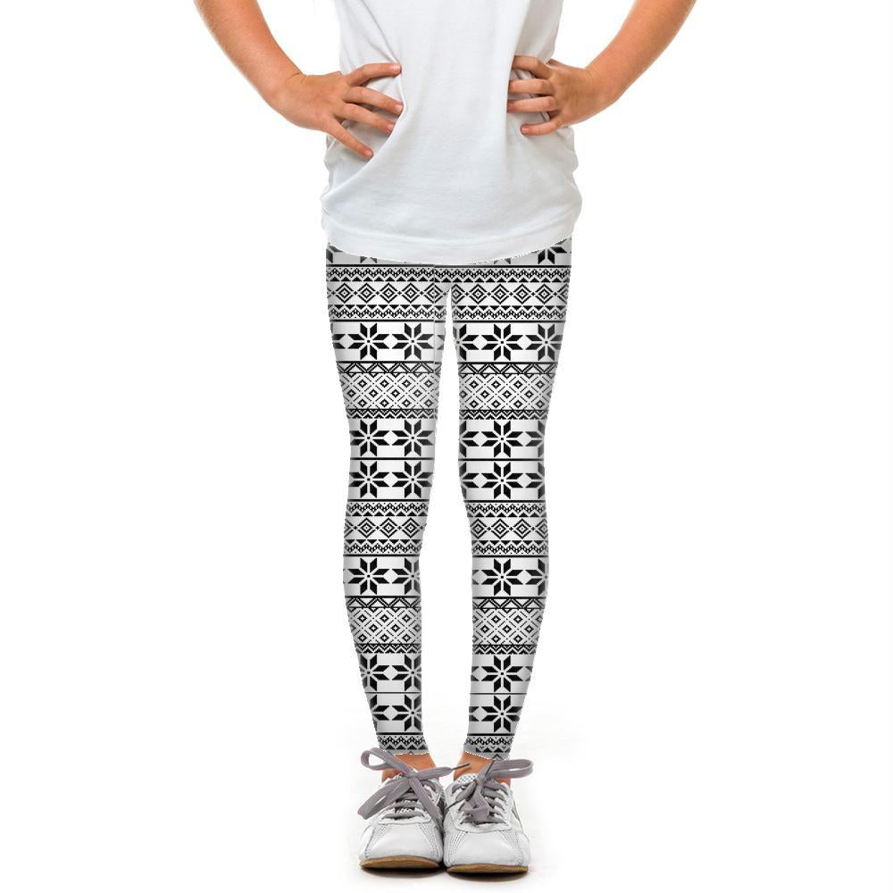 Youth Black And White Snowflakes
