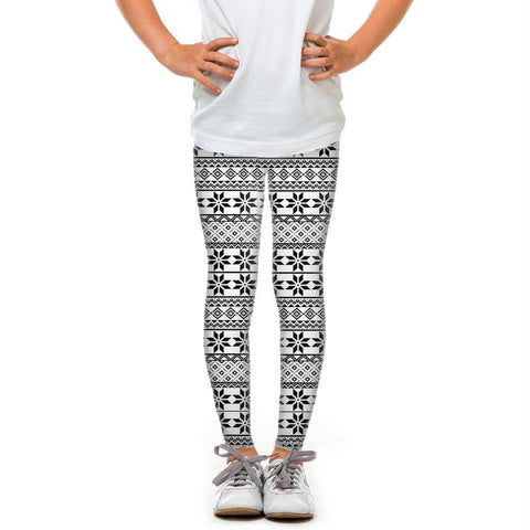Youth Black And White Snowflakes