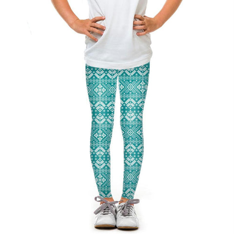 Youth Teal Snowflake