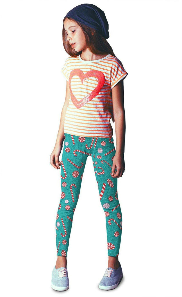Youth Candy Cane - Teal